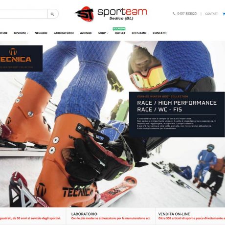 Nuovo look per il sito Sporteam Ski
