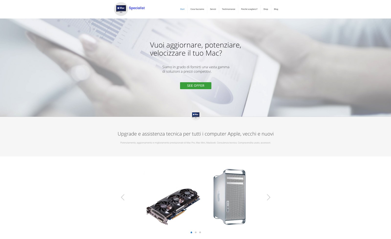 Il nuovo sito Mac Specialist è on line