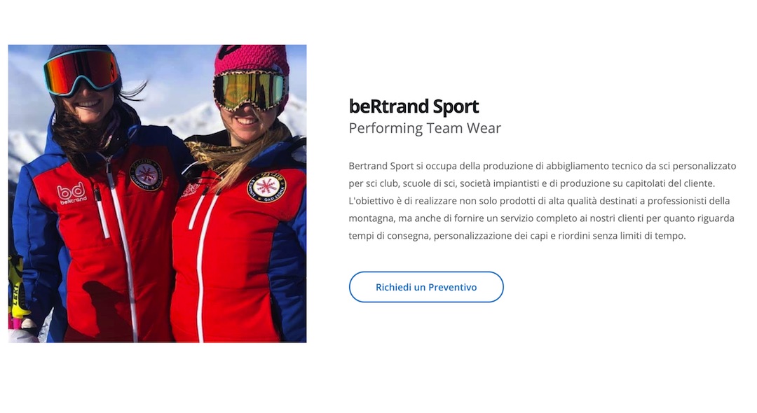 È on line il nuovo sito internet di Bertrand Sport