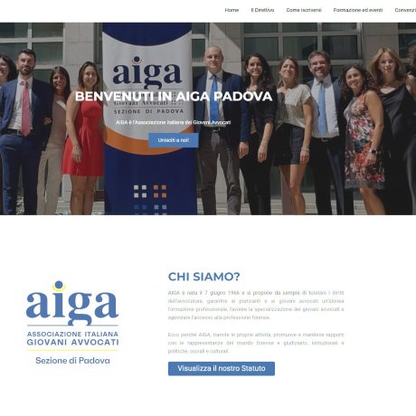 Restyling in corso per il sito AIGA Padova