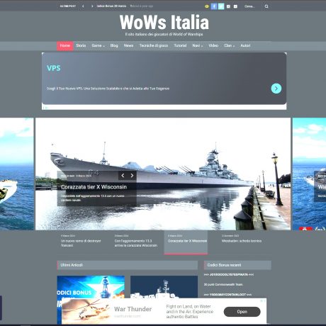 Pronto il nuovo sito WoWs Italia